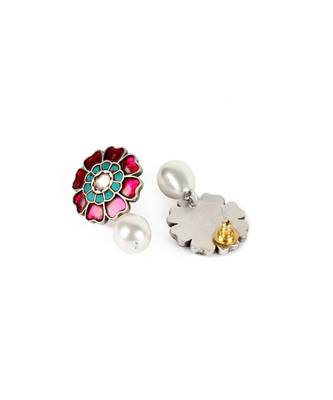 Sangeeta Boochra Silver Necklace And Earrings Set 2