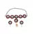 Sangeeta Boochra Silver Necklace And Earrings Set