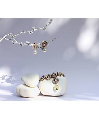 Sangeeta Boochra Silver Necklace And Earrings Set 2