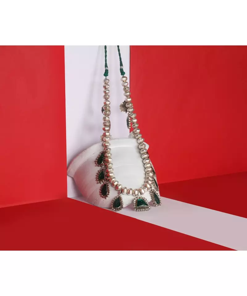 Sangeeta Boochra Silver Necklace