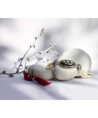 Sangeeta Boochra Silver Choker 2