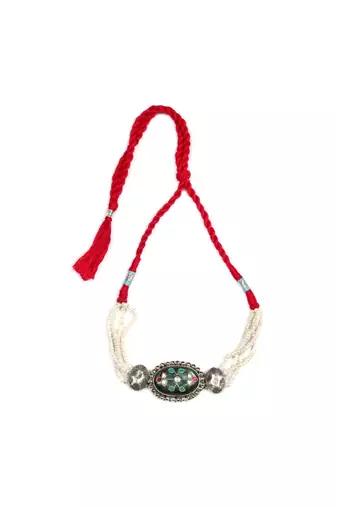 Sangeeta Boochra Silver Choker