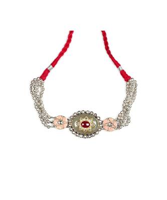 Sangeeta Boochra Silver Choker 1