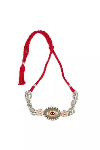 Sangeeta Boochra Silver Choker