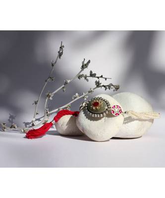 Sangeeta Boochra Silver Choker 1