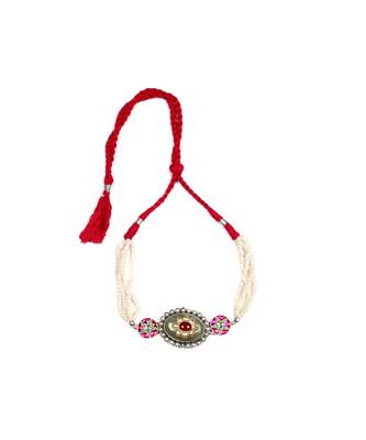 Sangeeta Boochra Silver Choker 3