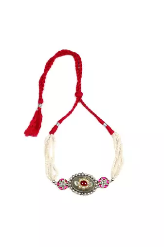 Sangeeta Boochra Silver Choker
