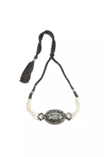 Sangeeta Boochra Silver Choker