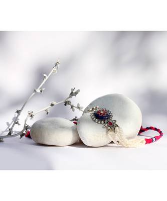 Sangeeta Boochra Silver Choker 1