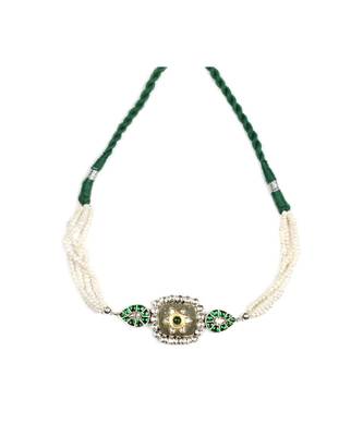 Sangeeta Boochra Silver Choker 2