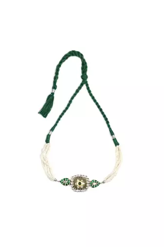 Sangeeta Boochra Silver Choker
