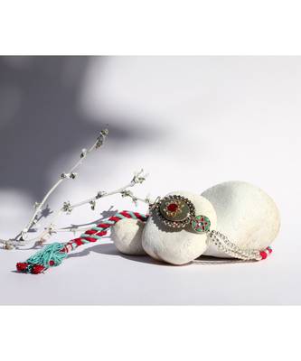 Sangeeta Boochra Silver Choker 1