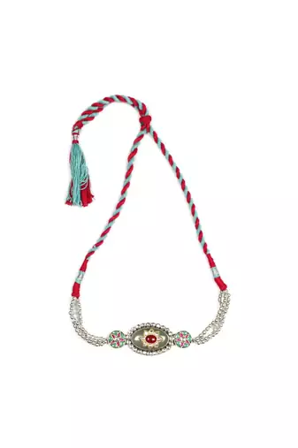 Sangeeta Boochra Silver Choker