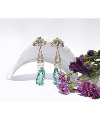 Sangeeta Boochra Silver Earrings 1