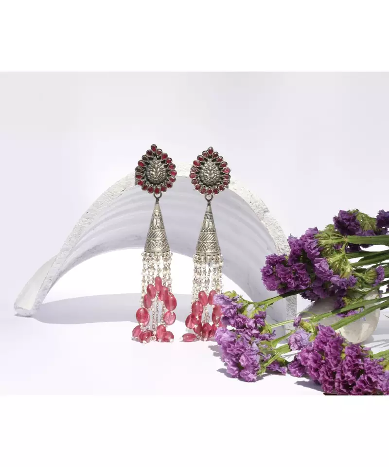 Sangeeta Boochra Silver Earrings
