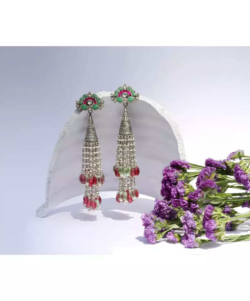 Sangeeta Boochra Silver Earrings