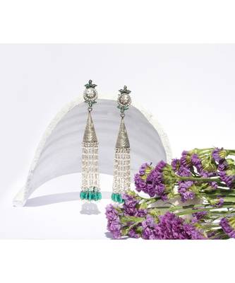 Sangeeta Boochra Silver Earrings 1