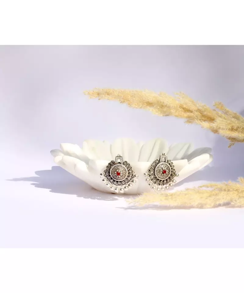 Sangeeta Boochra Silver Earrings