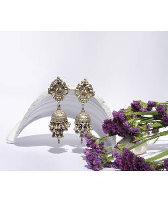 Sangeeta Boochra Silver Earrings 1