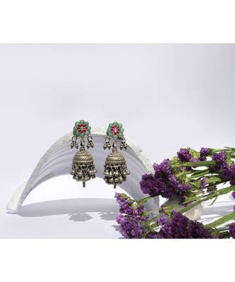 Sangeeta Boochra Silver Earrings 1
