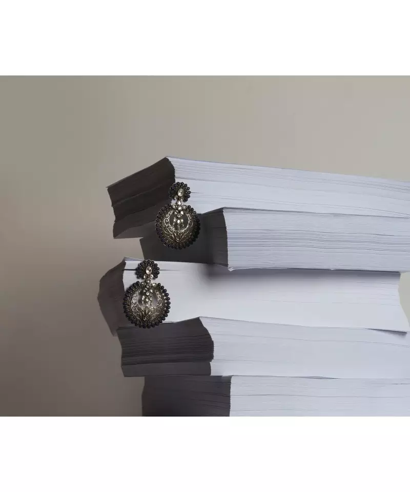 Sangeeta Boochra Silver Earrings