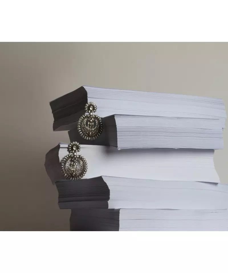 Sangeeta Boochra Silver Earrings