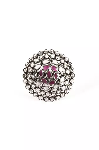 Sangeeta Boochra Silver Ring