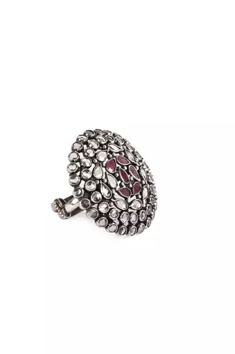 Sangeeta Boochra Silver Ring