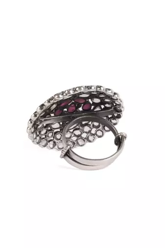Sangeeta Boochra Silver Ring