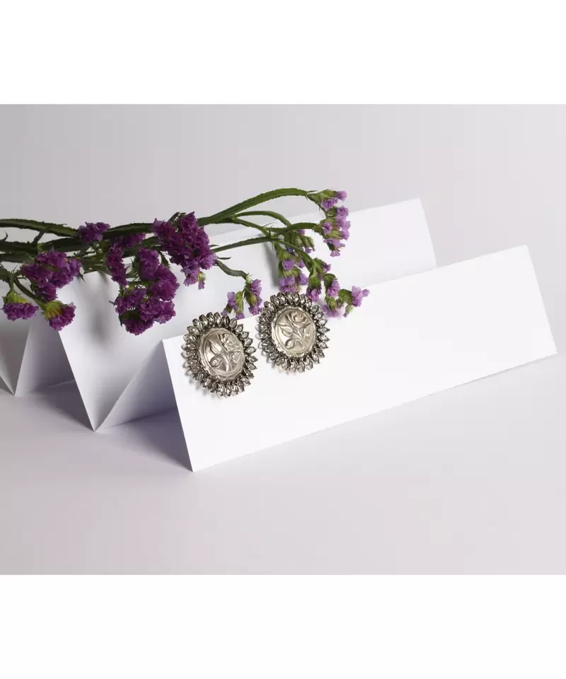 Sangeeta Boochra Silver Earrings