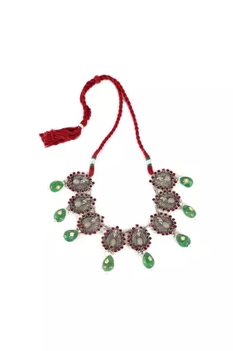 Sangeeta Boochra Silver Necklace