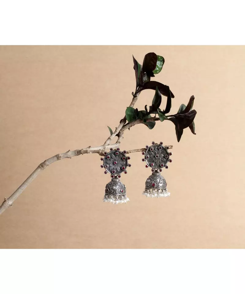 Sangeeta Boochra Silver Earrings