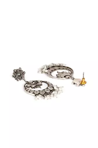 Sangeeta Boochra Silver Earrings