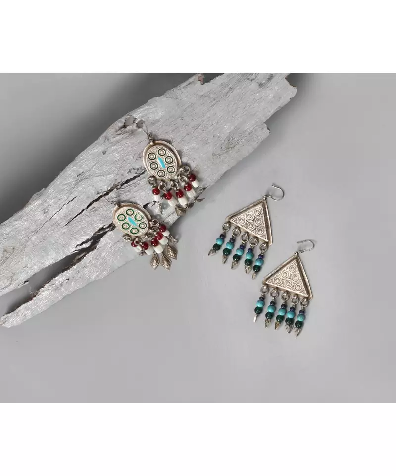 Sangeeta Boochra Silver Earrings