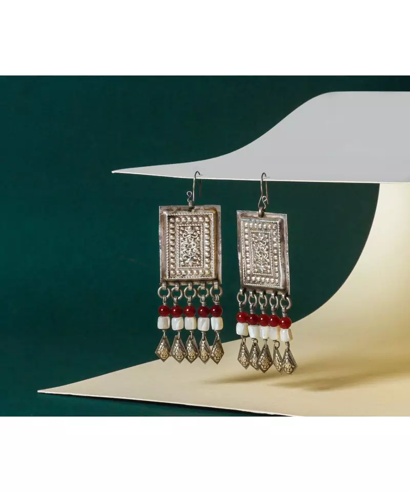 Sangeeta Boochra Silver Earrings