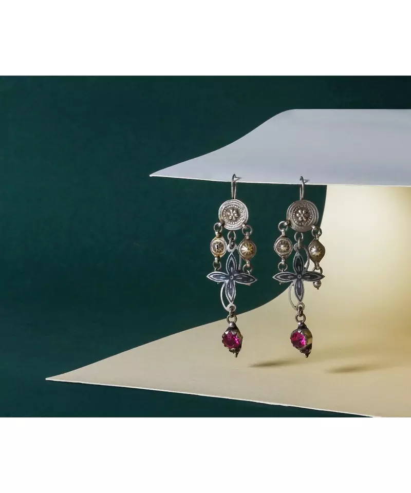 Sangeeta Boochra Silver Earrings