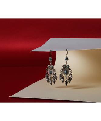 Sangeeta Boochra Silver Earrings 1