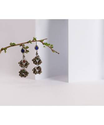 Sangeeta Boochra Silver Earrings 1