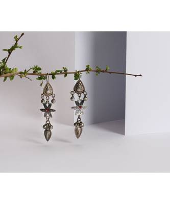 Sangeeta Boochra Silver Earrings 1