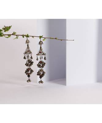 Sangeeta Boochra Silver Earrings 1