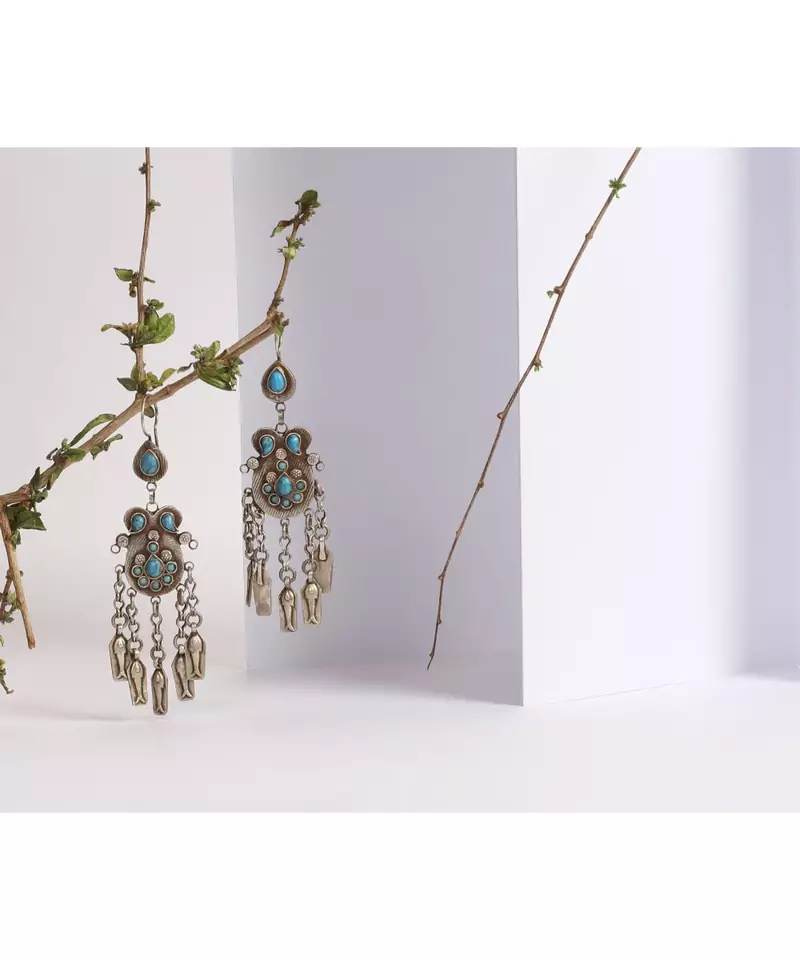 Sangeeta Boochra Silver Earrings