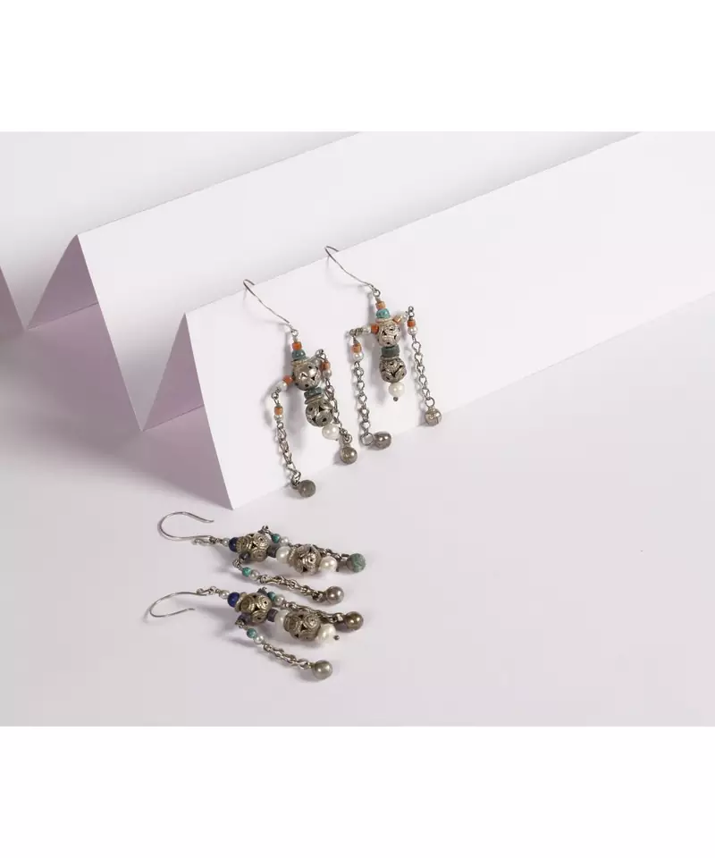Sangeeta Boochra Silver Earrings
