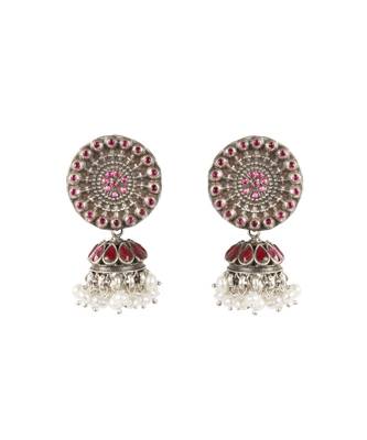 Sangeeta Boochra Silver Earrings 1