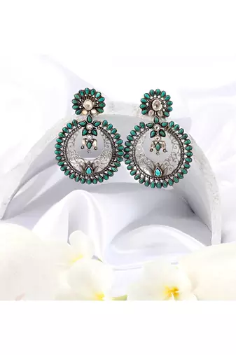 Sangeeta Boochra Silver Earrings