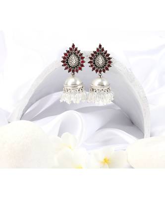 Sangeeta Boochra Silver Earrings 1