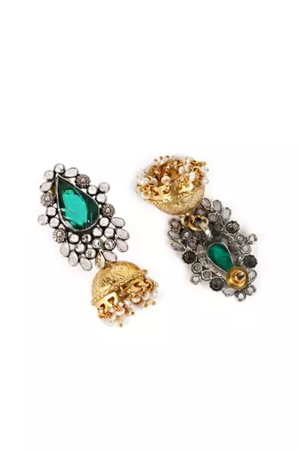 Sangeeta Boochra Silver Earrings