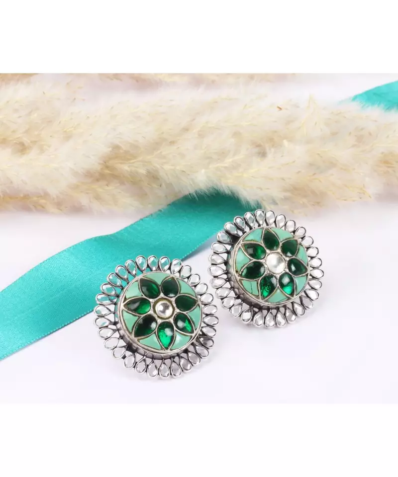 Sangeeta Boochra Silver Earrings