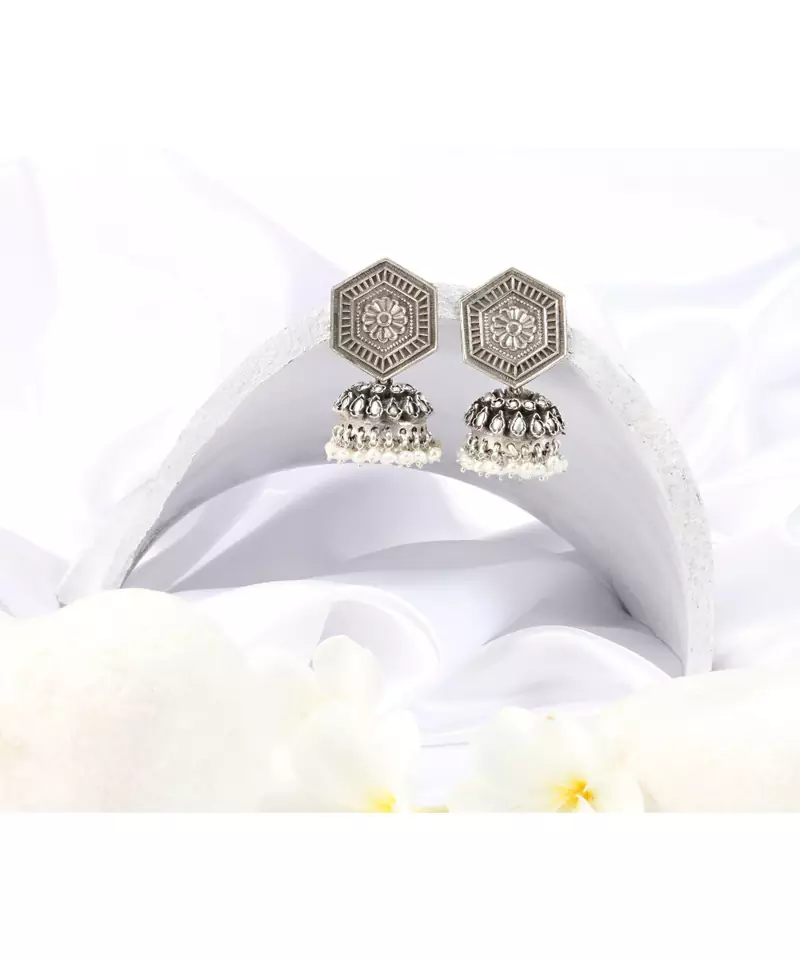 Sangeeta Boochra Silver Earrings