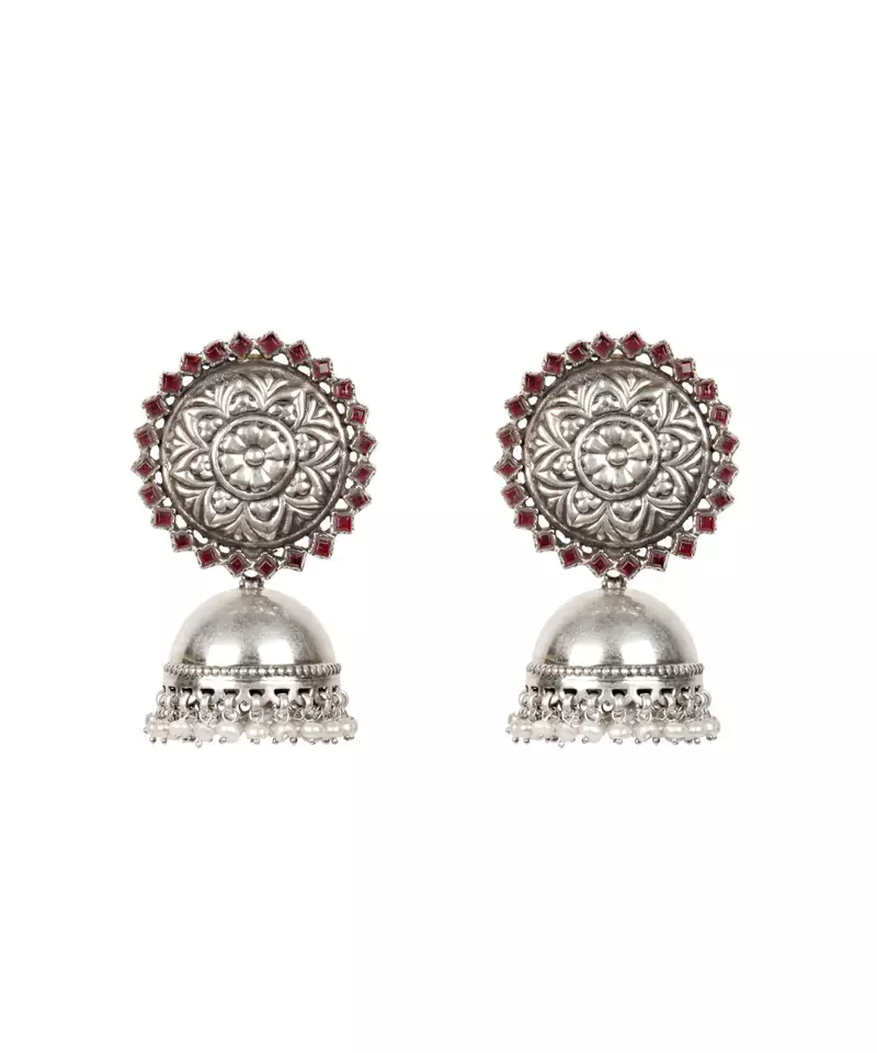 Sangeeta Boochra Silver Earrings