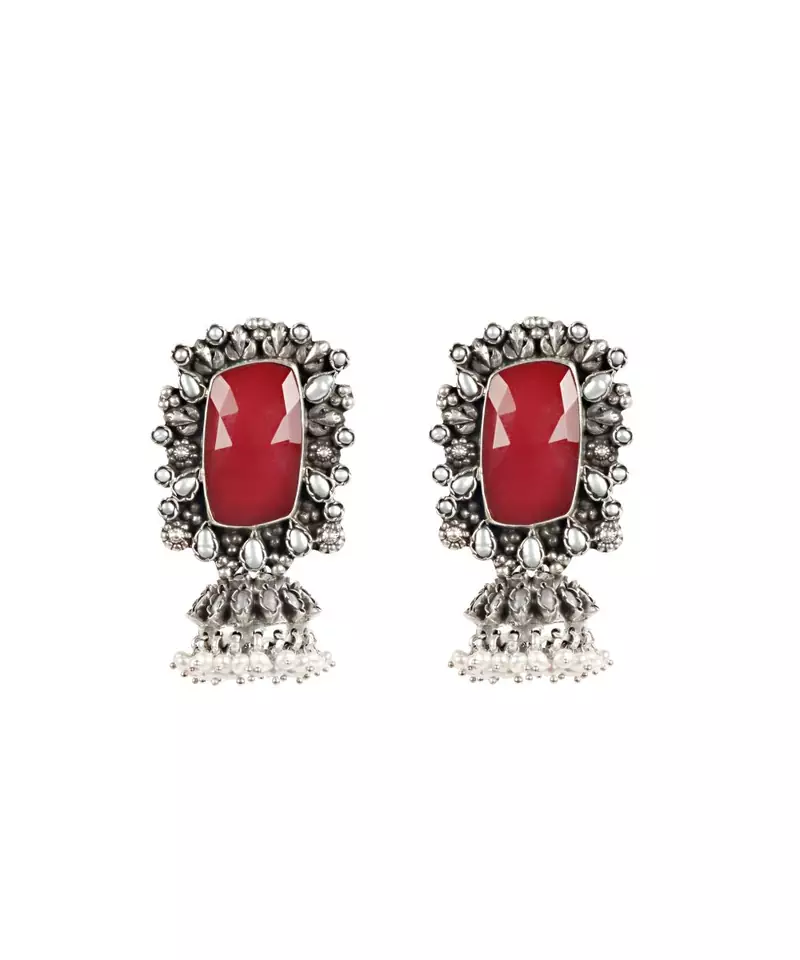 Sangeeta Boochra Silver Earrings